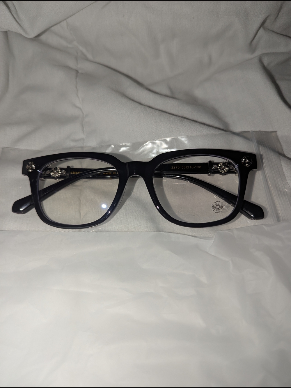 Chrome Hearts Black Frame Glasses with Silver, Best Out There For A Good Price